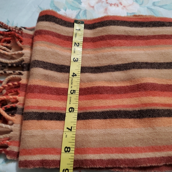 Like New Charles Tyrwhitt 100% Cashmere Scarf unisex, earth tones, - Picture 3 of 4